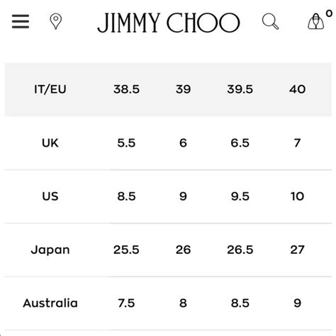 lv shoe size conversion|jimmy choo shoes size guide.